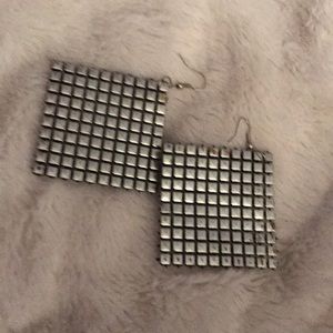 Shiny disco ball like earrings